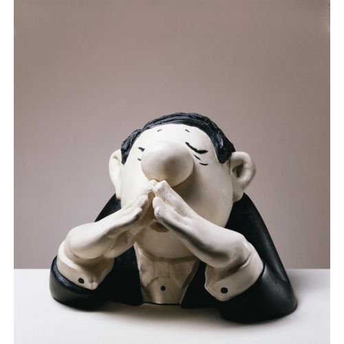 Loriot: Skulptur "Der Kenner", Version in Kunstguss