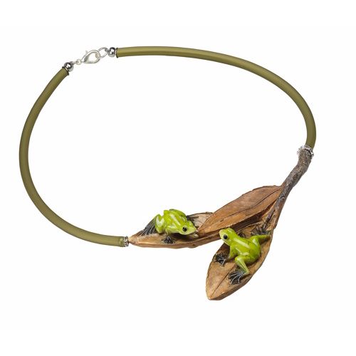 Anna Mütz: Collier "Laubfrösche"