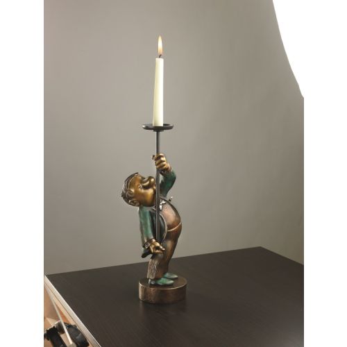 Loriot: "Loriots Kerzenhalter", Bronze