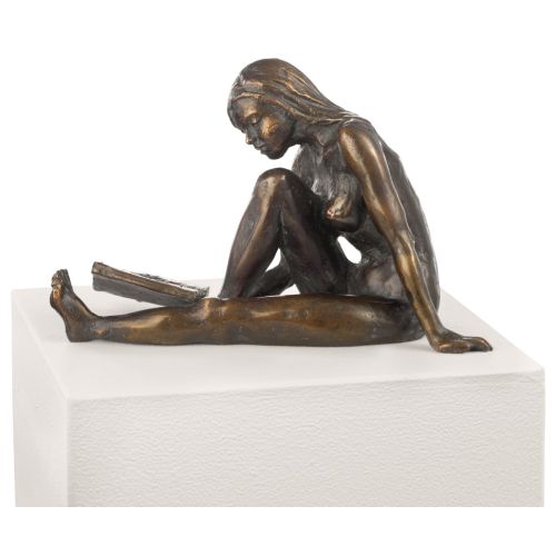 Stauch: Skulptur "Die Lesende", Metallguss