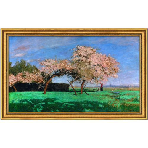 Hans am Ende: Bild "Frühlingstag" (1897/98), Version goldfarben gerahmt
