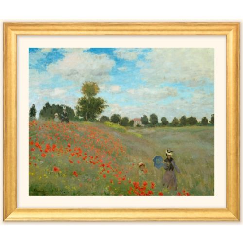 Monet: "Les coquelicots à Argenteuil (Das Mohnfeld bei Argenteuil)" | MR gold