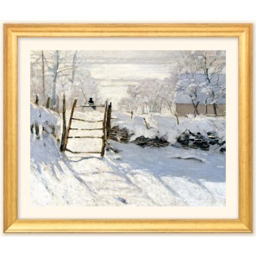 Monet: Bild "Die Elster" (1868/69), gold