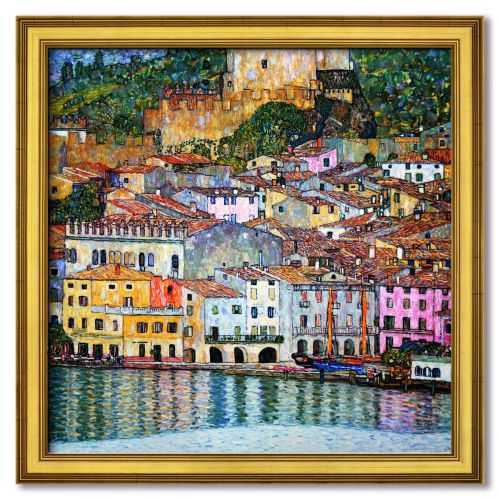 Produktbild zum Produkt ' Gustav Klimt: Bild "Malcesine am Gardasee" 1913 gerahmt | Öl auf Leinwand'