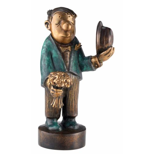 Loriot: "Der Blumenkavalier", Bronze