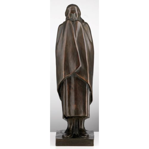 Ernst Barlach: Skulptur "Frierendes Mädchen", 1916 Bronze