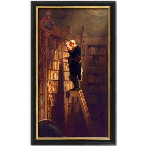 Carl Spitzweg: »Bücherwurm«, um 1850 schwarz gold