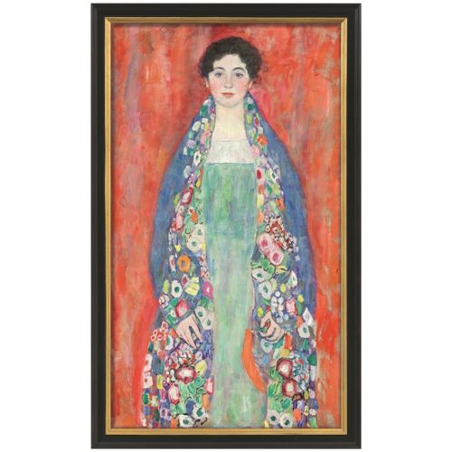 Produktbild zum Produkt 'Gustav Klimt: »Bildnis Fräulein Lieser«, 1917 | schwarz-gold'