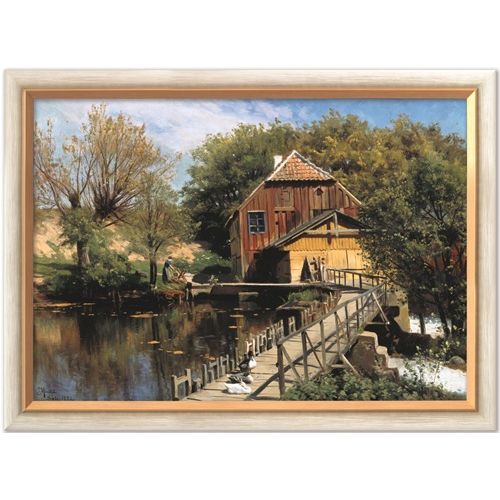 Produktbild zum Produkt 'Mönsted: Bild "Wassermühle am Saeby-Fluss" (1922)'