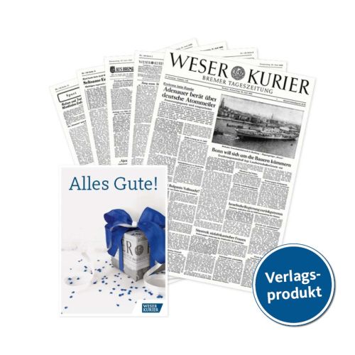 WESER-KURIER Geburtstagszeitung