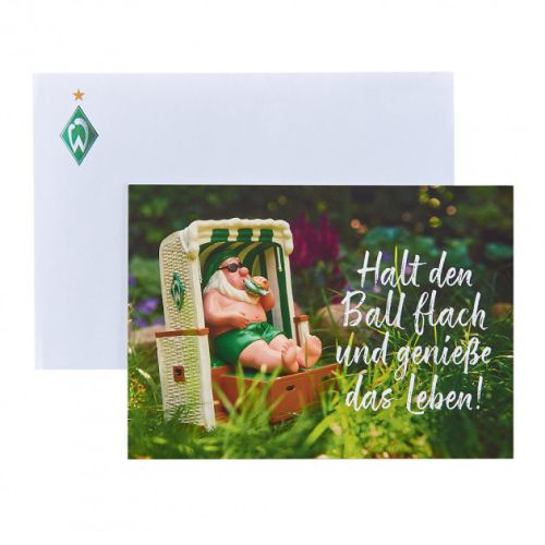 Glückwunschkarte Gartenzwerg