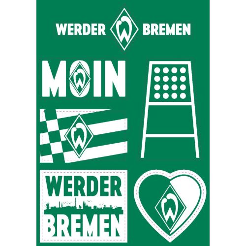 Aufkleberkarte Werder