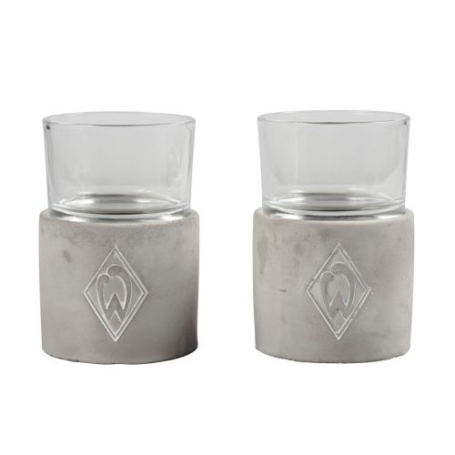 Windlicht Raute 2er Set
