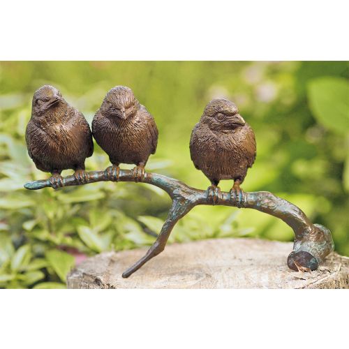 Skulpturen | Vögel auf Ast 3tlg.