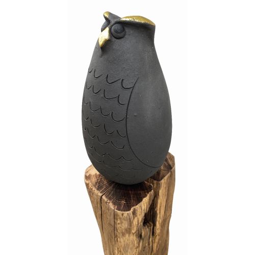Susanne Boerner: Gartenstele "Hauswächter Eule"