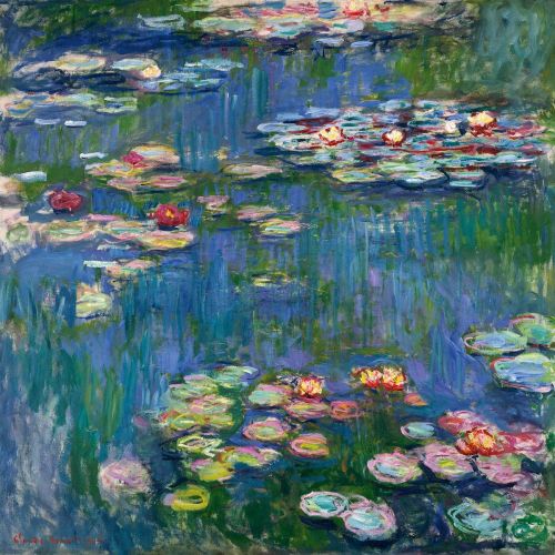 Claude Monet: Bild "Seerosen" (1916), Acrylglas