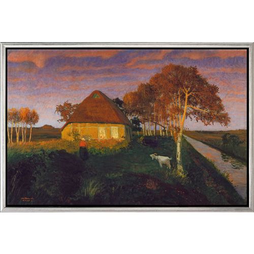 Modersohn: "Moorkate im Abendsonnenschein" (1899)