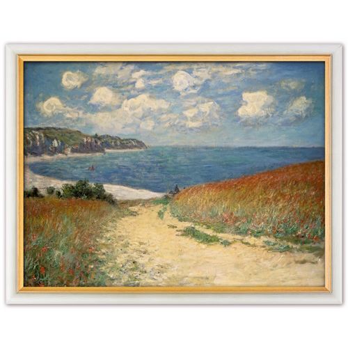 Claude Monet: "Strandweg zwischen den Weizenfeldern nach Pourville" (1882)