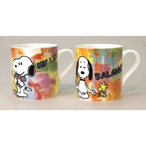 Produktbild zum Produkt 'Pfannschmidt| 2 Becher im Set "LOVE OF MY LIFE - FLOWERS" & "BE IN BALANCE" '