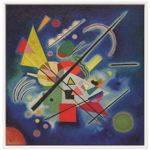 Kandinsky: Bild "Blaues Bild" (1924), gerahmt