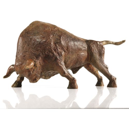 H-P Mader: Skulptur "Stier" Bronze