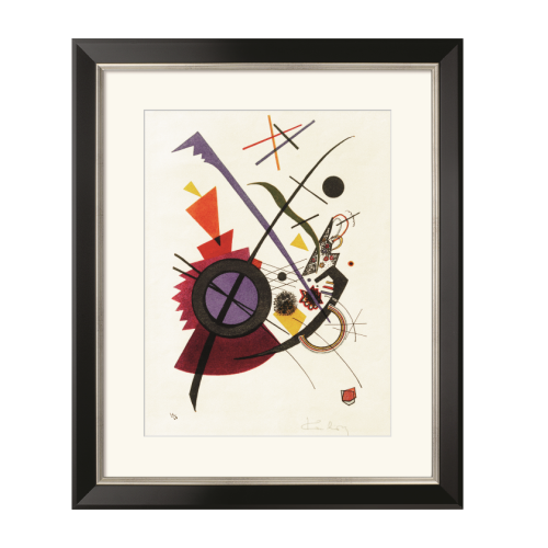 W. Kandinsky: Bild "Violett" (1923), gerahmt