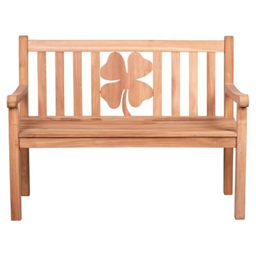 [BL26017] Gartenbank 120 cm Kleeblatt