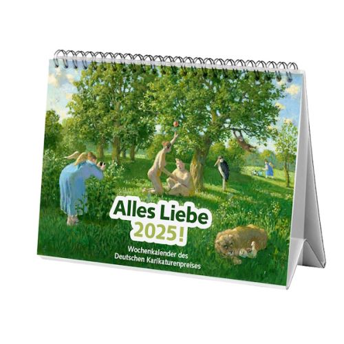Alles Liebe 2025! Wochenkalender-Karikaturen