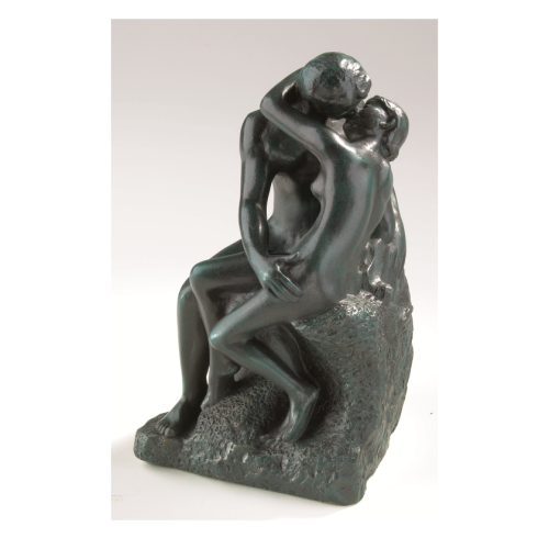 A. Rodin: Skulptur "Der Kuss" (19 cm), Kunstguss