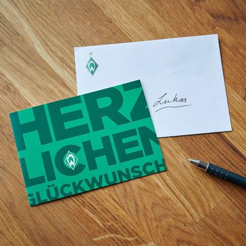 Glückwunsch Karte "Herzlichen"