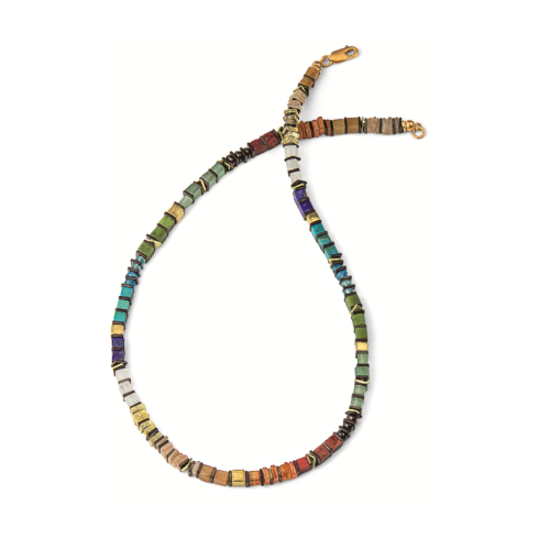 Collier "Rainbow Cubes"