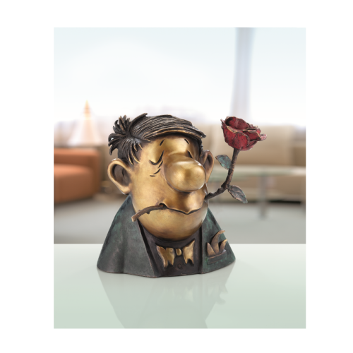 Loriot: Skulptur "Der Rosenkavalier" Bronze