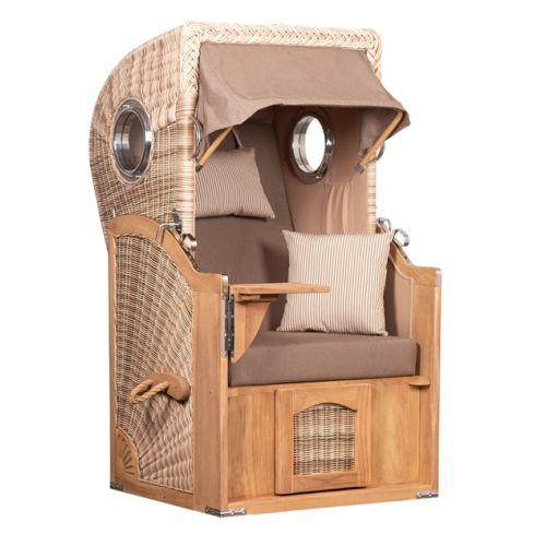 Produktbild zum Produkt 'Strandkorb Düne Single Bullauge | Komplettset'