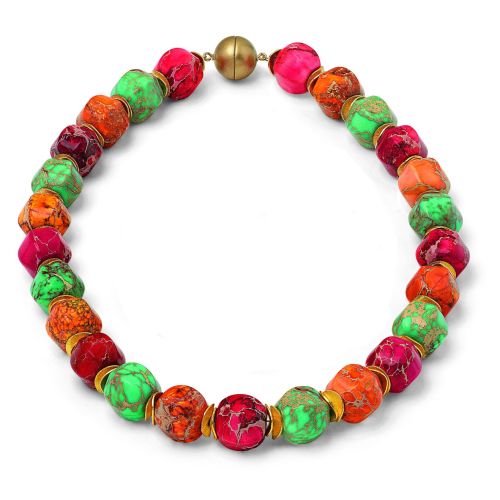 Perlencollier "Farbenfantasie"