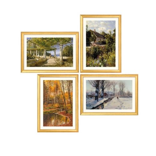 Mönsted: 4 Landschaftsbilder (1889-1933)