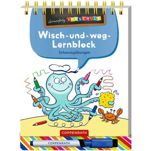 Produktbild zum Produkt 'Wisch-und-weg-Lernblock - Schwungübungen |Birgitt Carstens'